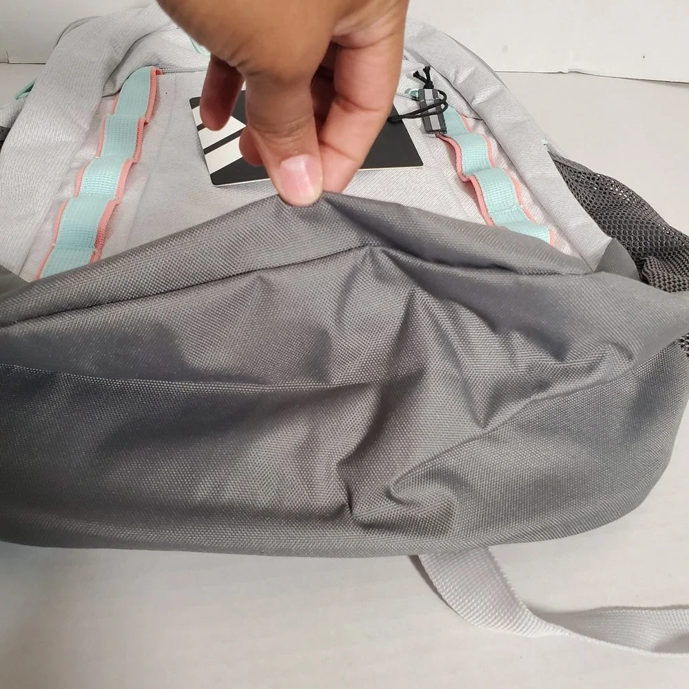 Adidas Excelerator Backpack Twill White Semi Flash Aqua Blue Durable School Bag‎